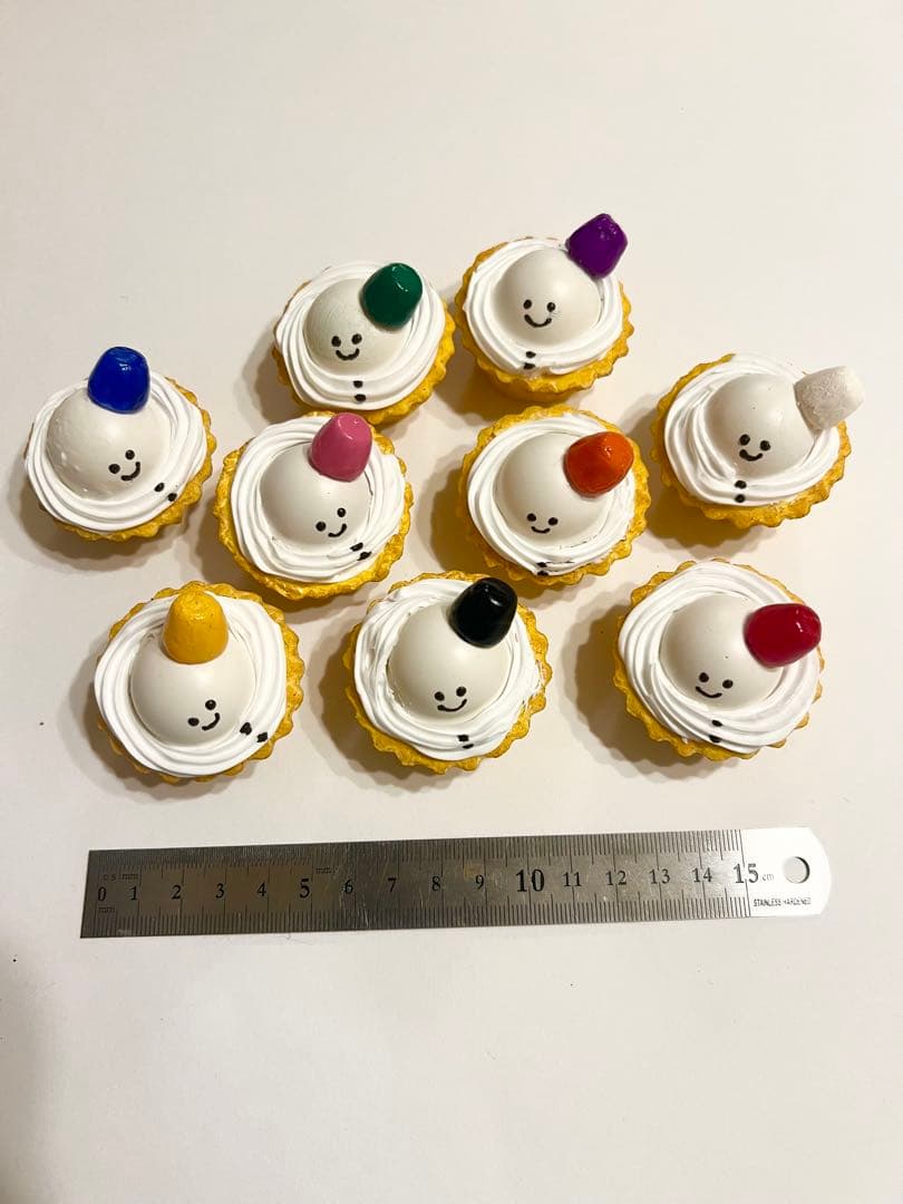 食品サンプル　ミニスノーマンタルト　Man