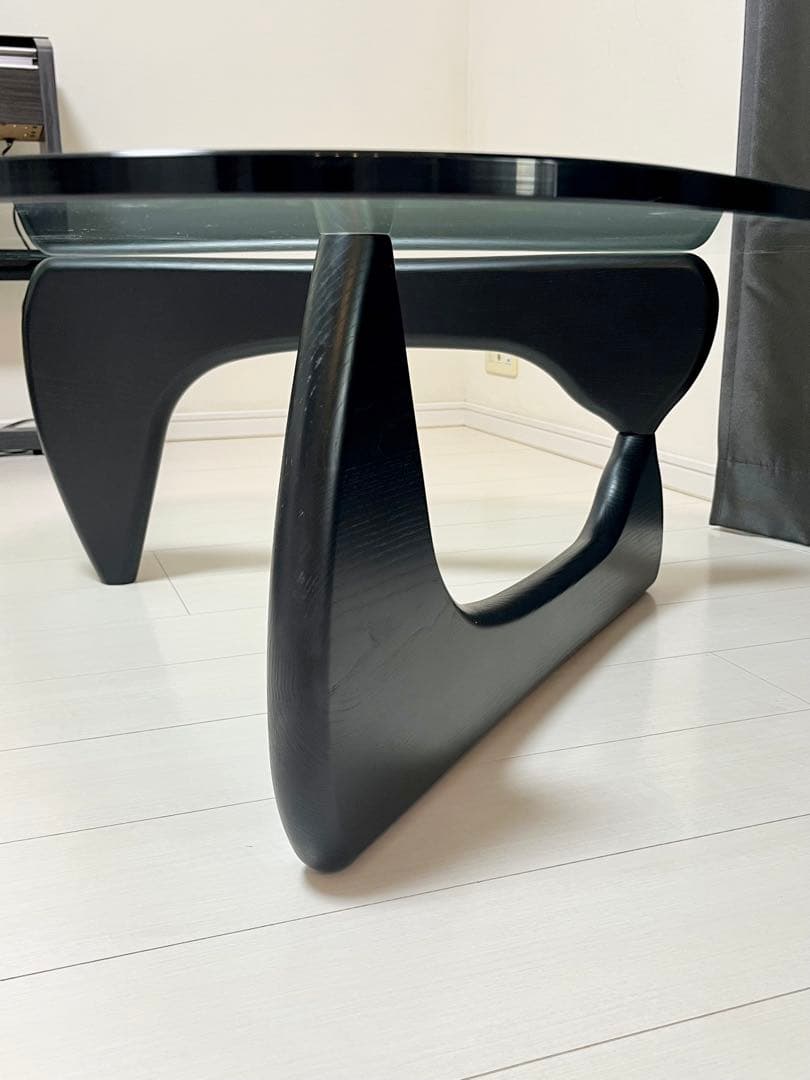 イサムノグチ　ローテーブル　オーバルガラステーブル センターテーブル　コーヒー