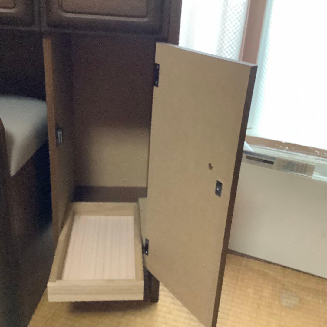 昭和レトロ　三面鏡　ドレッサー　フラワーランプ付き　椅子別売り　姿見　化粧台