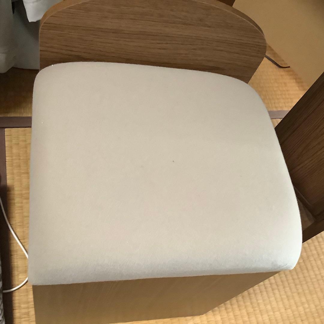 昭和レトロ　三面鏡　ドレッサー　フラワーランプ付き　椅子別売り　姿見　化粧台