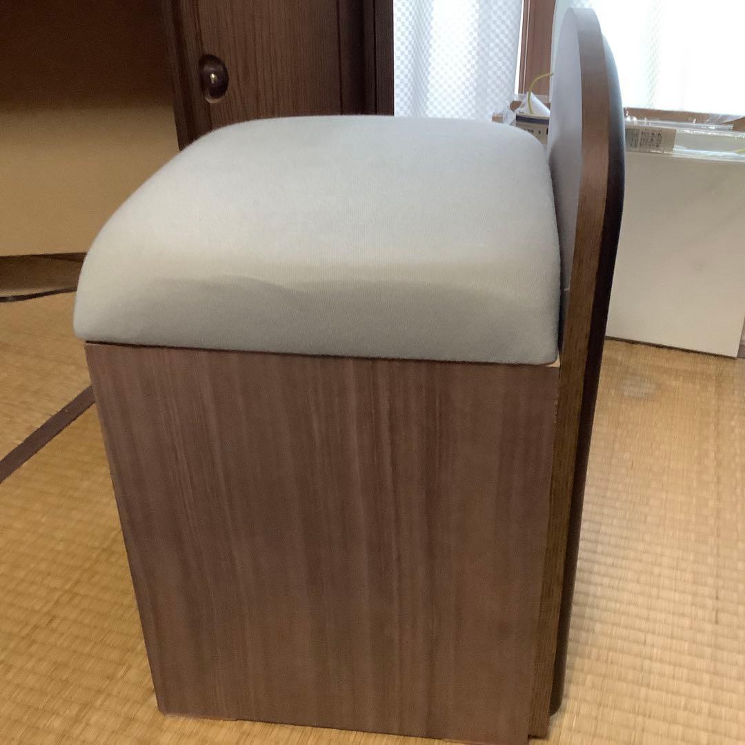 昭和レトロ　三面鏡　ドレッサー　フラワーランプ付き　椅子別売り　姿見　化粧台