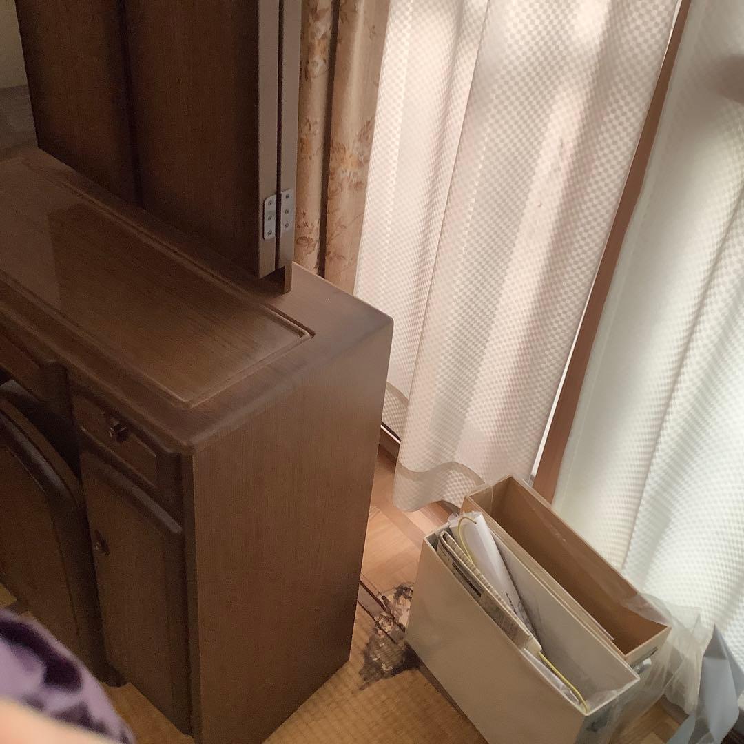 昭和レトロ　三面鏡　ドレッサー　フラワーランプ付き　椅子別売り　姿見　化粧台