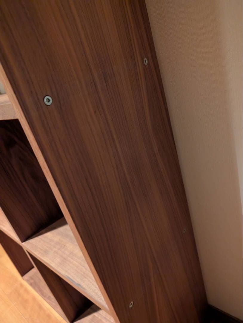 ■送料込■無印良品 スタッキングシェルフワイド ウォールナット 棚