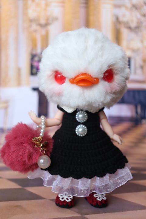 創作ドール　可動ボディ　アヒルちゃん　人形　ブライス　友達　アートドール