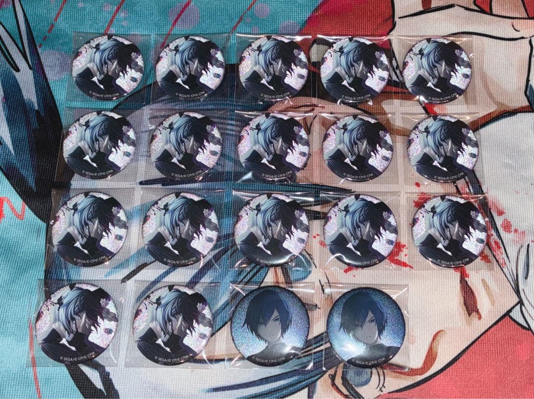 プロセカ プロジェクトセカイ KAITO グリ缶 グリッター缶バッジ 34A