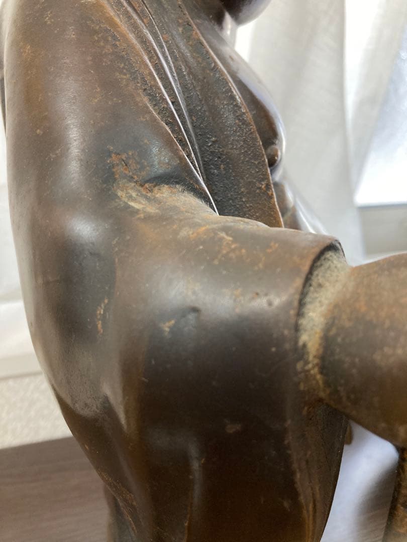 置物　布袋様　親子　金属製　招福　開運　和　日本