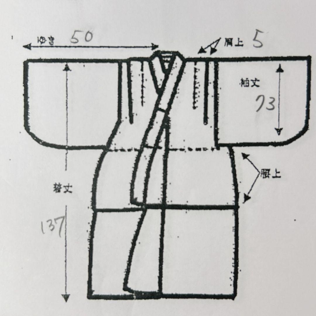 フルセット七五三　7歳女の子　着物＆帯＆簡単半衿＆小物　オレンジ地　比翼　祇園祭
