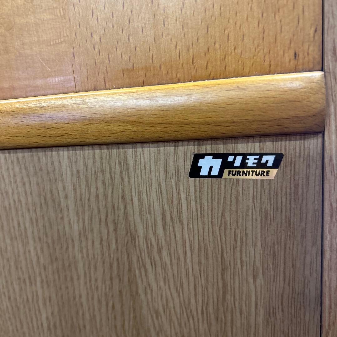 カリモク 60 コーナーボード ★隠しチェスト付 コーナーテーブル ウッド調