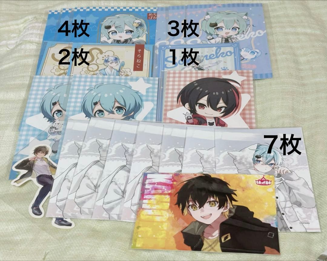 めろぱか きみゆめ そらねこ ブロマイド ポストカード セット サイン