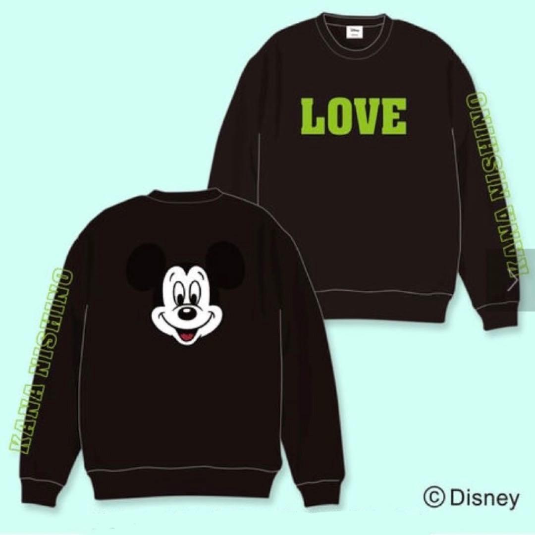 新品西野カナディズニーミッキースウェットトレーナー裏起毛完売品