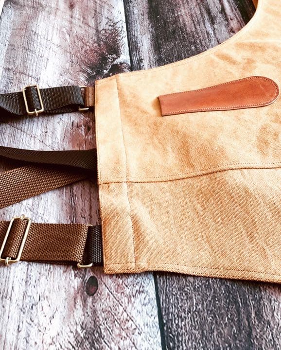 TP-17  エプロン　ベスト　倉敷帆布生地使用