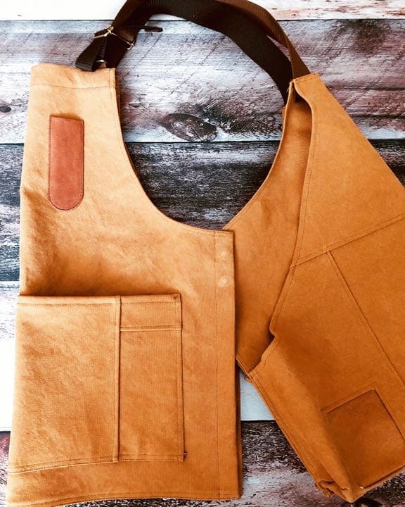 TP-17  エプロン　ベスト　倉敷帆布生地使用