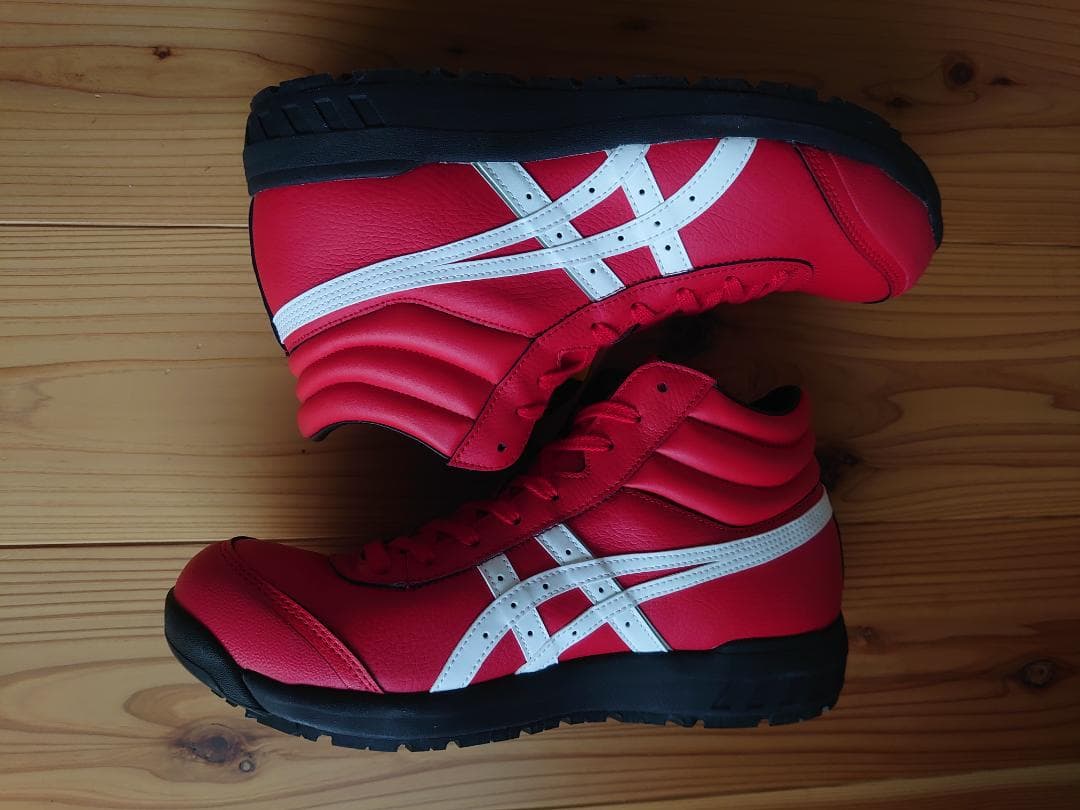 て*·様 アシックス 安全靴 ウィンジョブ CP701 クラシックレッド×ホワイ