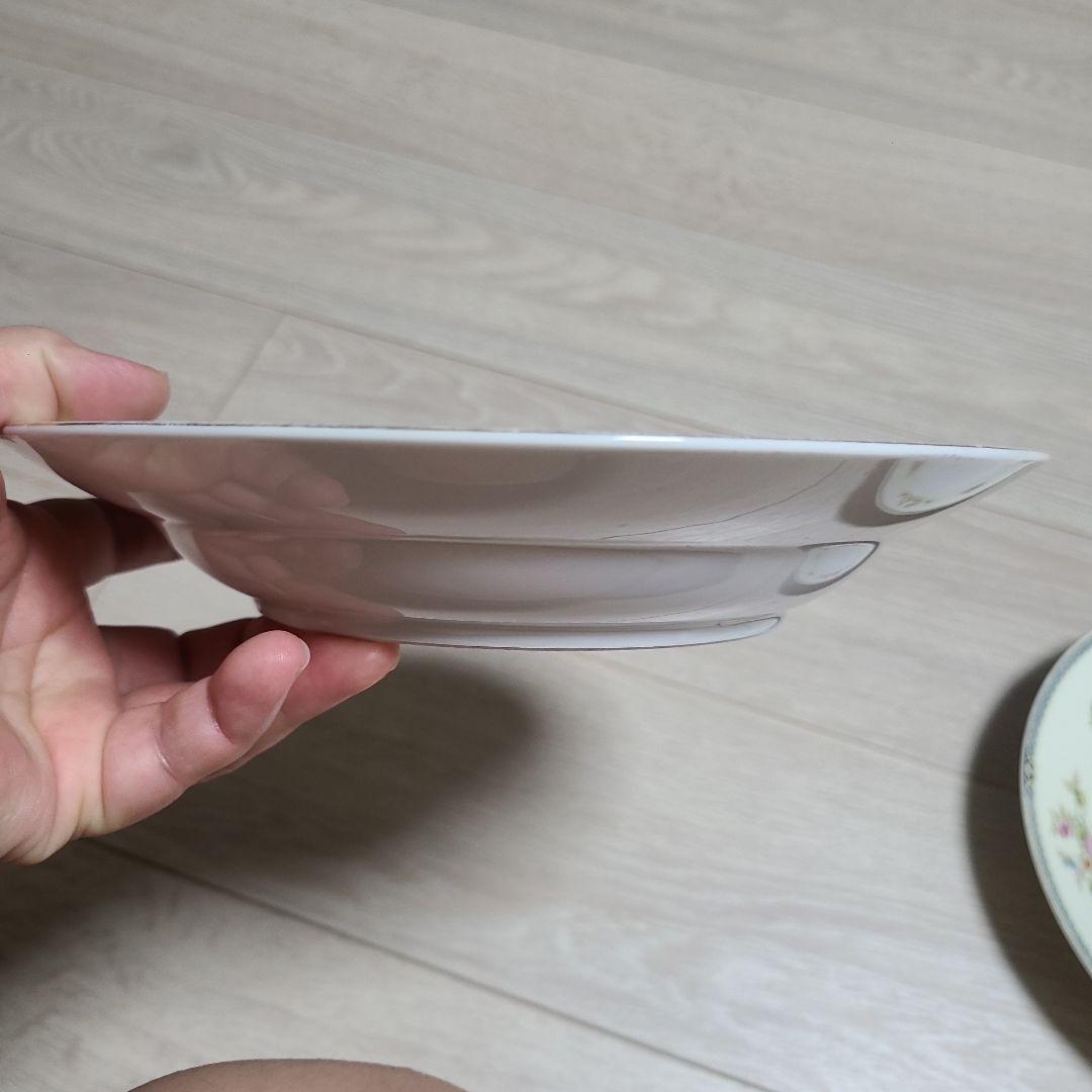 レトロ、オールドノリタケ、花柄、深皿、カレー皿、スープ皿、月桂樹