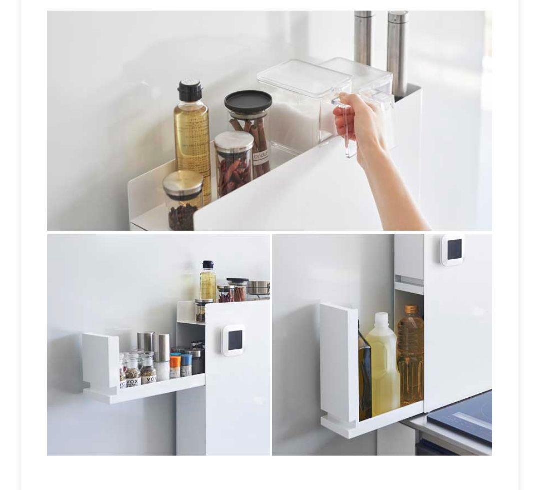 tower隠せる調味料ラック 2段タイプ ホワイト