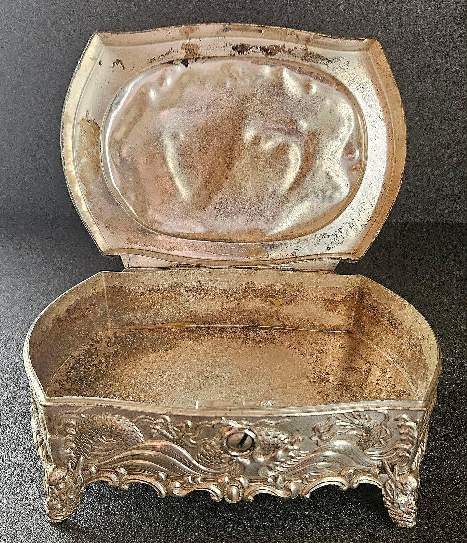 MADE IN OCCUPIDE JAPAN 陽刻浮彫 龍 城 富士山 宝石箱 - メルカリ