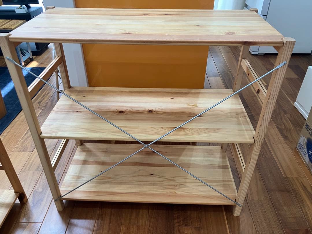 ★格安★無印良品 MUJI パイン材ユニットシェルフ 86cm幅　小