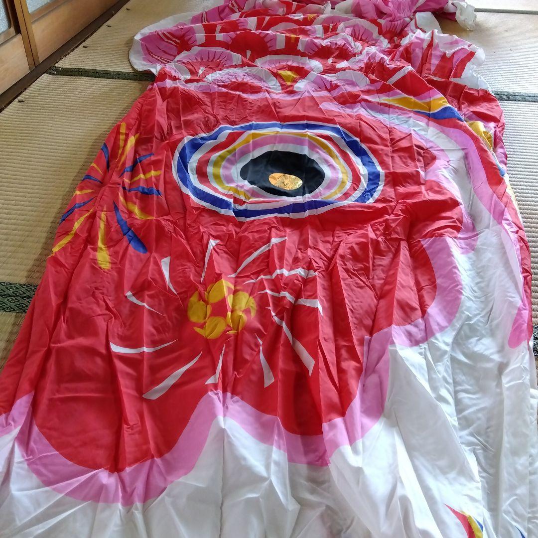 に*こ様 東レナイロン　太郎鯉　鯉のぼりセット　黒7m赤6m青5m吹流7m