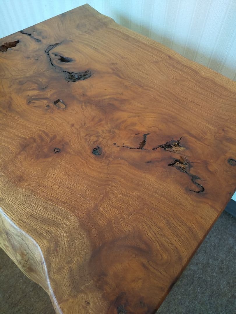 けやき（欅）無垢材・回転椅子　逸品です。