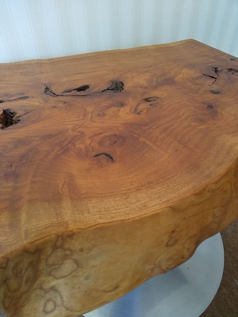 けやき（欅）無垢材・回転椅子　逸品です。