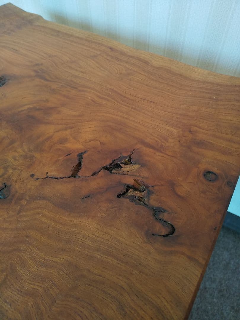 けやき（欅）無垢材・回転椅子　逸品です。