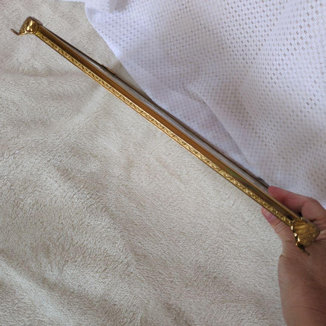 プチポワンイギリス製刺繍入りレースのドレッシングトレイ 金色フレーム