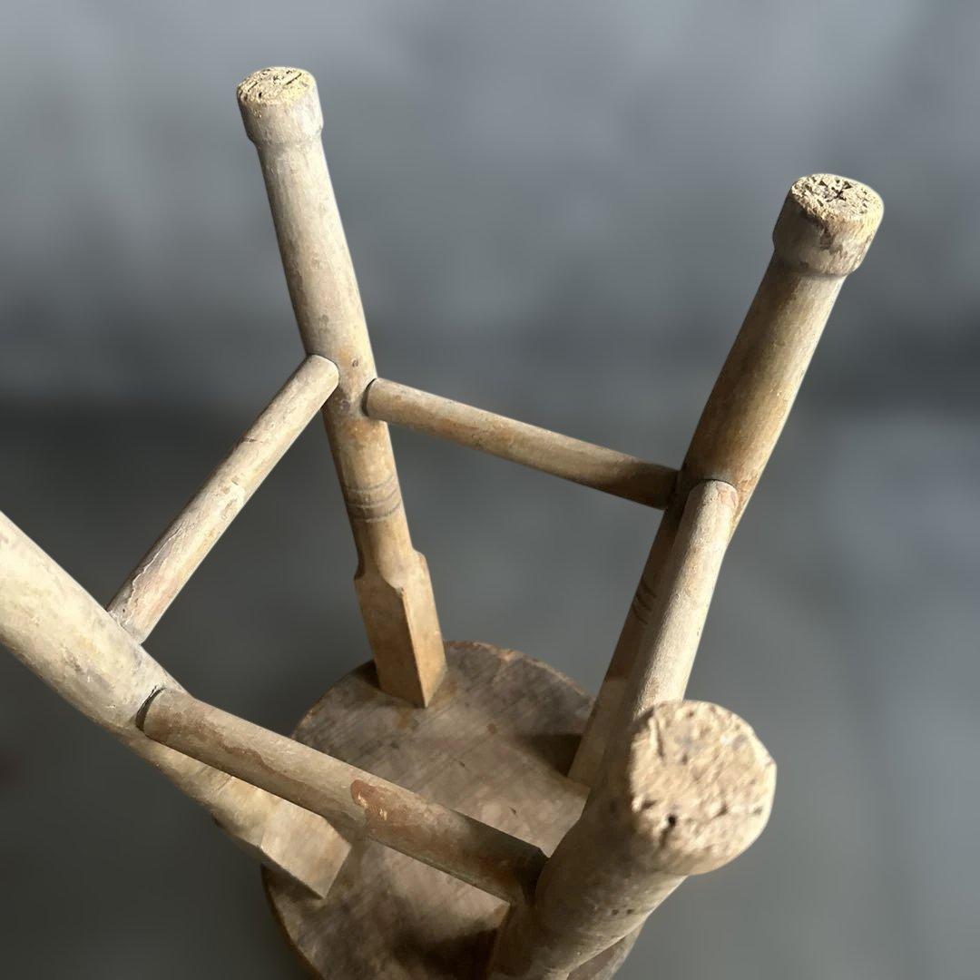 とても味のある木製スツール　ヴィンテージ