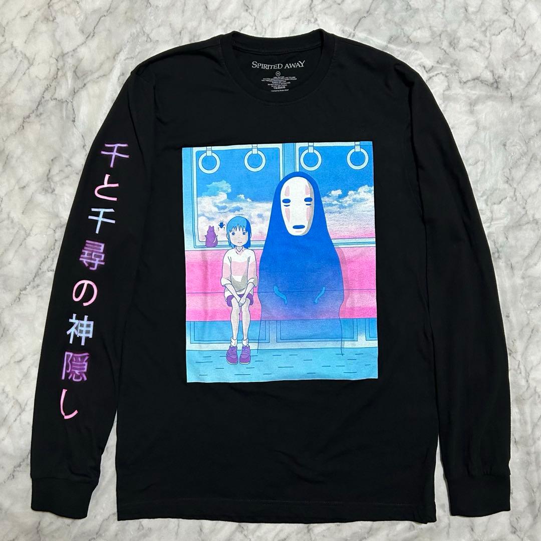 SPIRITED AWAY 千と千尋の神隠し ロンT Tシャツ 長袖 ジブリ 黒 - メルカリ