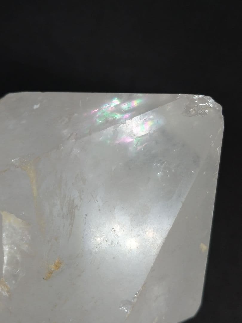 天然石■水晶■原石■ロッククリスタルクォーツ■カチ割■ラフ■マウンテン■虹入り