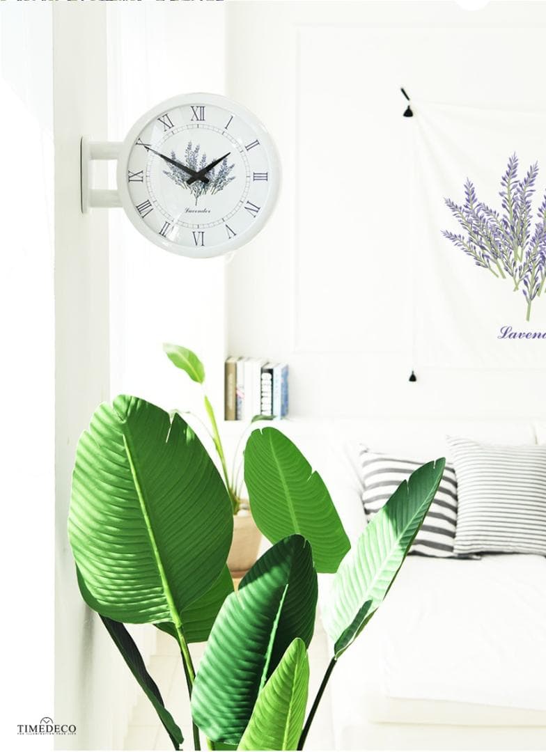 両面電波時計 両面時計 Morden Lavender(White)