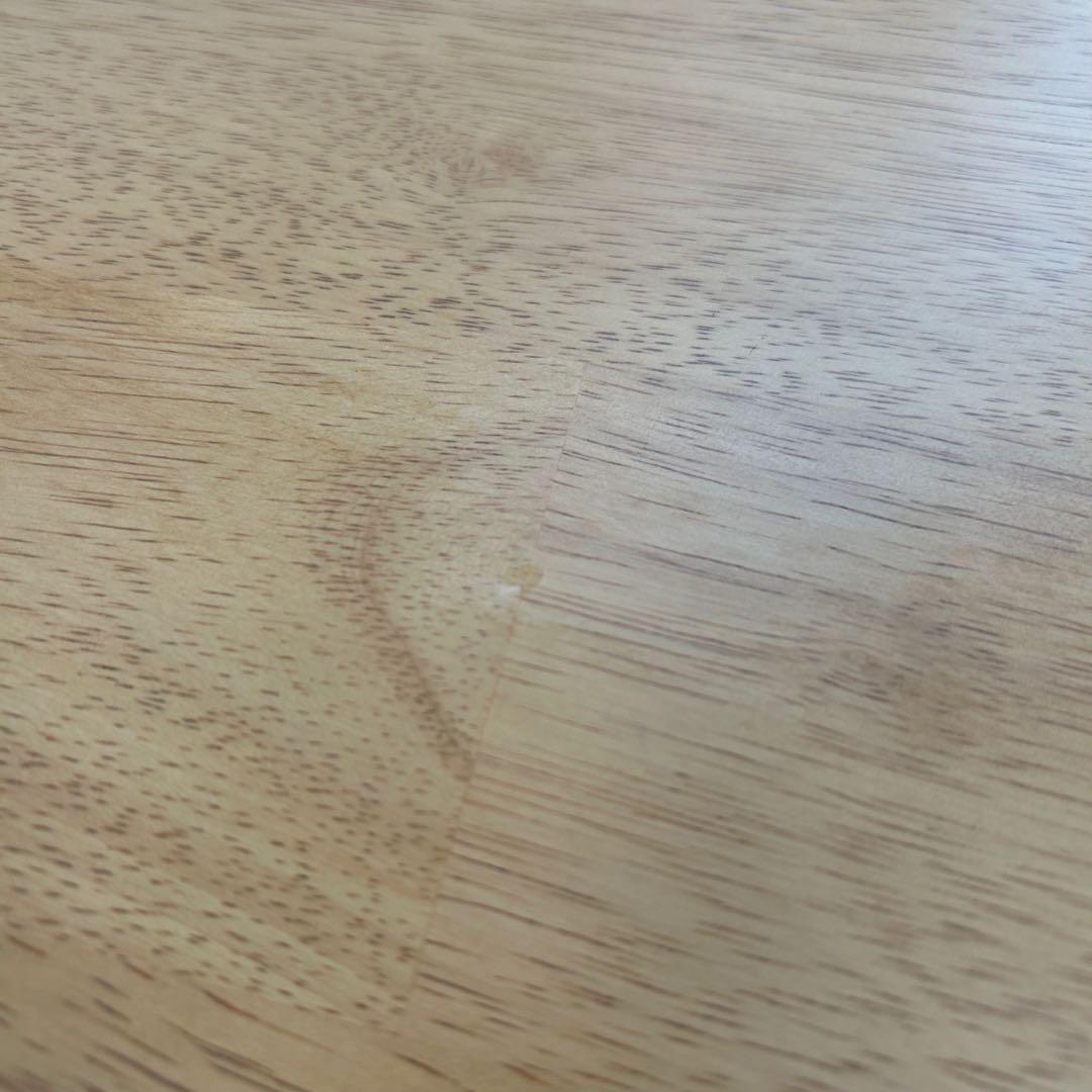 変形型の薄型リビングローテーブル　豆型テーブル　センターテーブル　ナチュラル美品