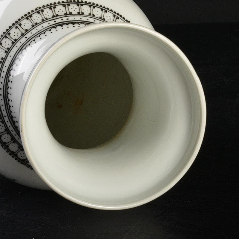 中国 景徳鎮製 粉彩 漢詩孔雀牡丹文瓶 C 6620 - メルカリ