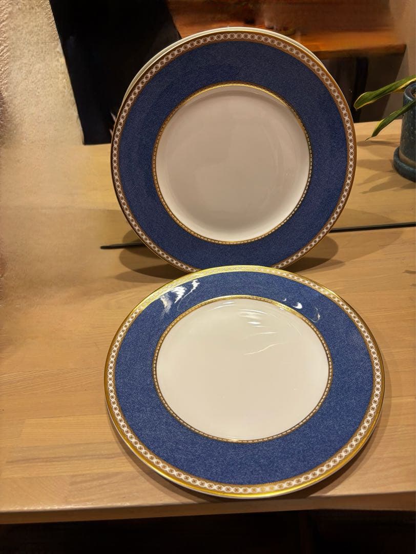 ウェッジウッド　ユーランダーパウダーブルー　27cm ディナープレート 2セット