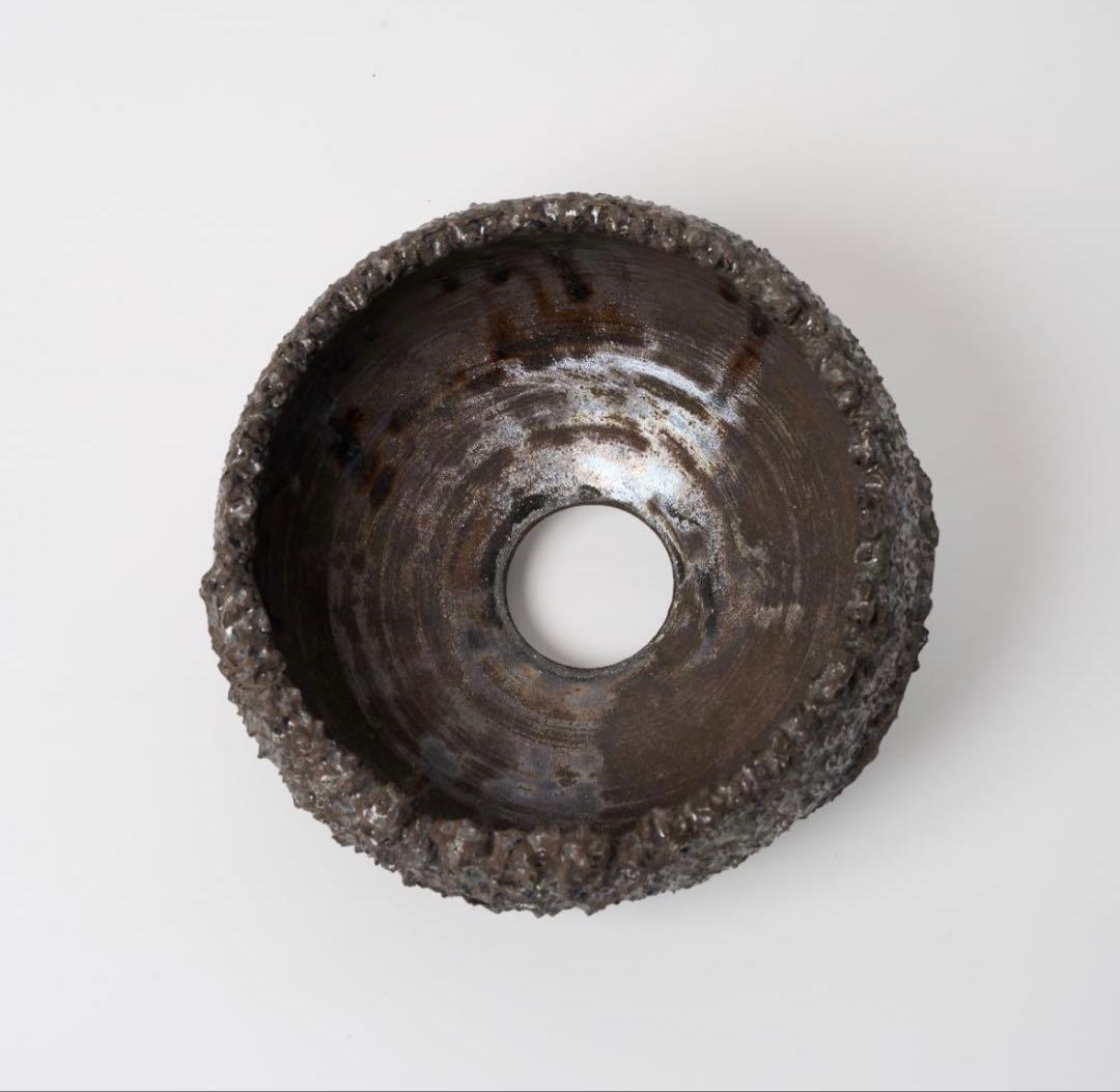 希少 RAW LIFE FACTORY RLF 鬼嫁 (大) 窯変 真黑 植物鉢