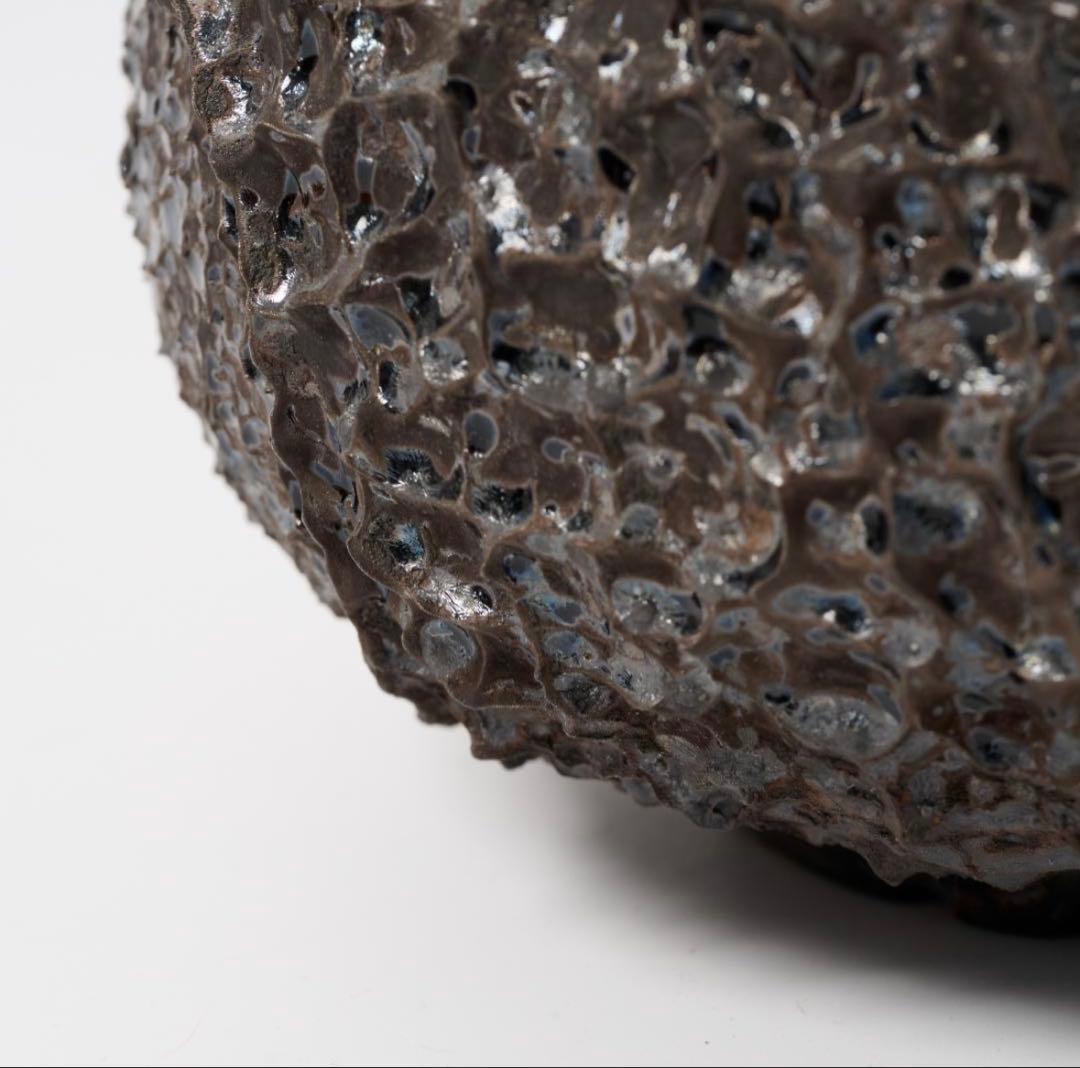 希少 RAW LIFE FACTORY RLF 鬼嫁 (大) 窯変 真黑 植物鉢