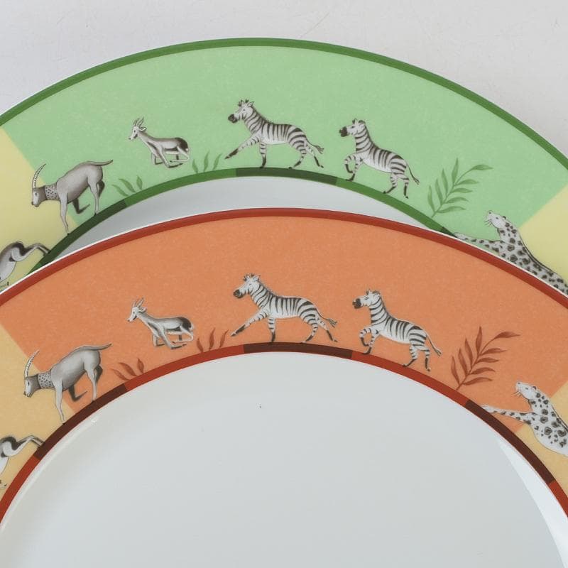 HERMES　エルメス　アフリカシリーズ　プレート　2枚　箱付　M　R9083