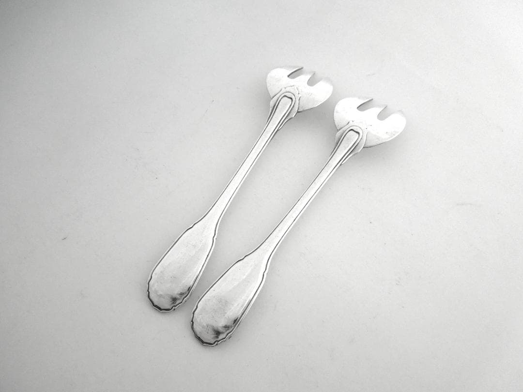 ピュイフォルカ　シルバーフォーク2本　Puiforcat　純銀