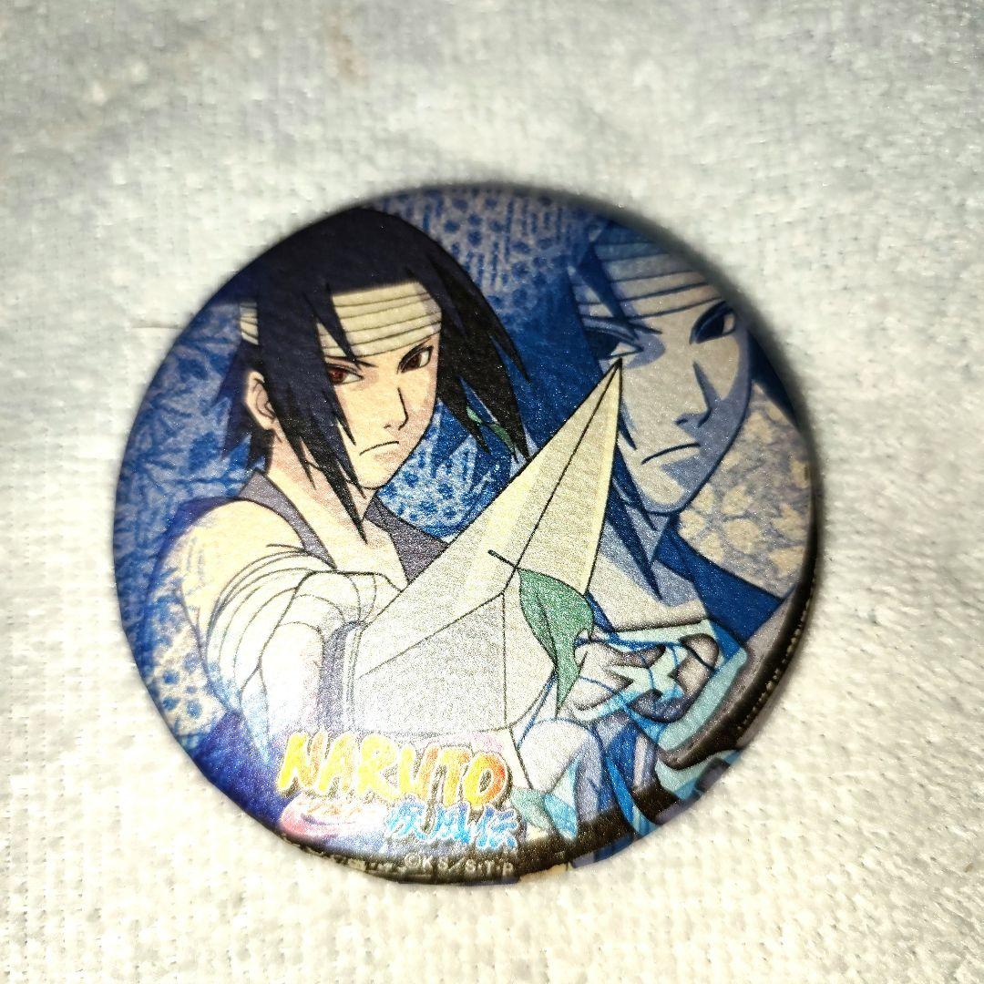 NARUTO うちはサスケ アニメガ 缶バッジ 和紙 - メルカリ