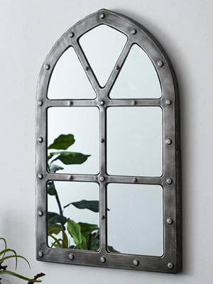 壁掛け ミラー 壁 ミラー アイアン 男前インテリア おしゃれ ウォールデコ 鏡