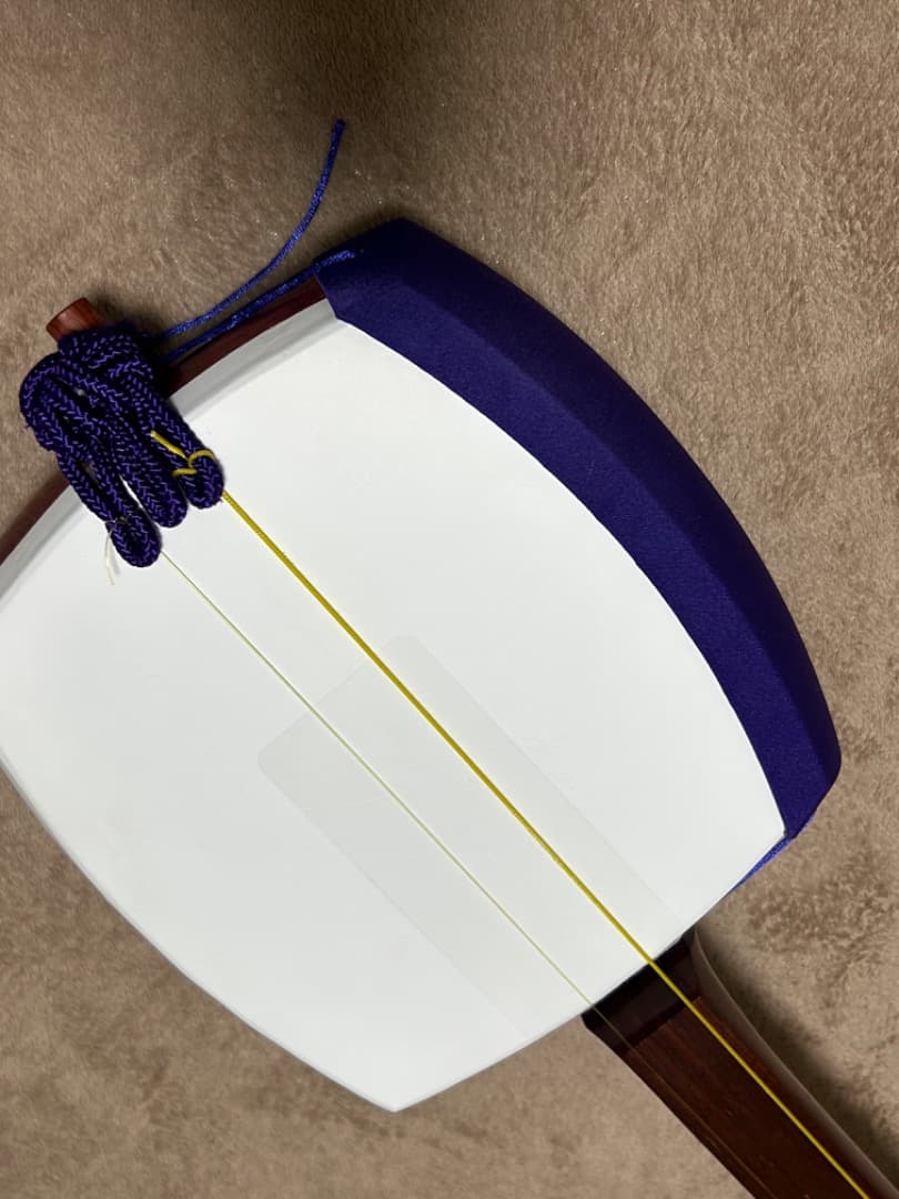 美品 津軽三味線 セット 即演奏可 紫胴掛け＆ケース付き(値下げ相談OK)