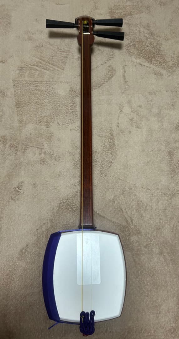 美品 津軽三味線 セット 即演奏可 紫胴掛け＆ケース付き(値下げ相談OK)