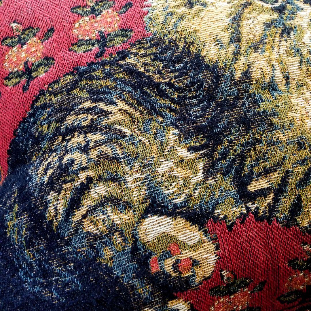 ゴブラン織り クッション アンティーク調 フランス ベルギー