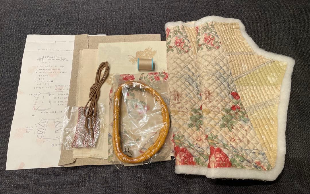 こうの早苗 6164-19エンジェルのバック 製作途中