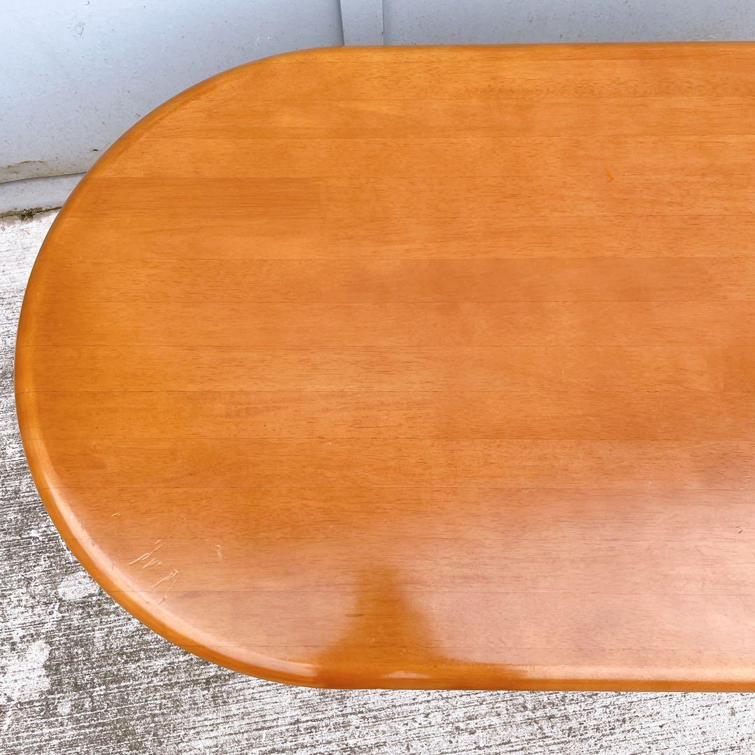 【送料込】マルニ木工 天然木 センターテーブル 楕円形 ローテーブル