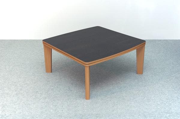 《新品・送料無料》カジュアルコタツ　R天板　75×75　正方形　BR/NA