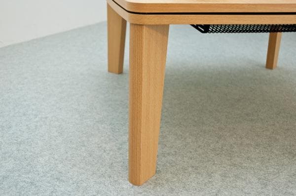 《新品・送料無料》カジュアルコタツ　R天板　75×75　正方形　BR/NA