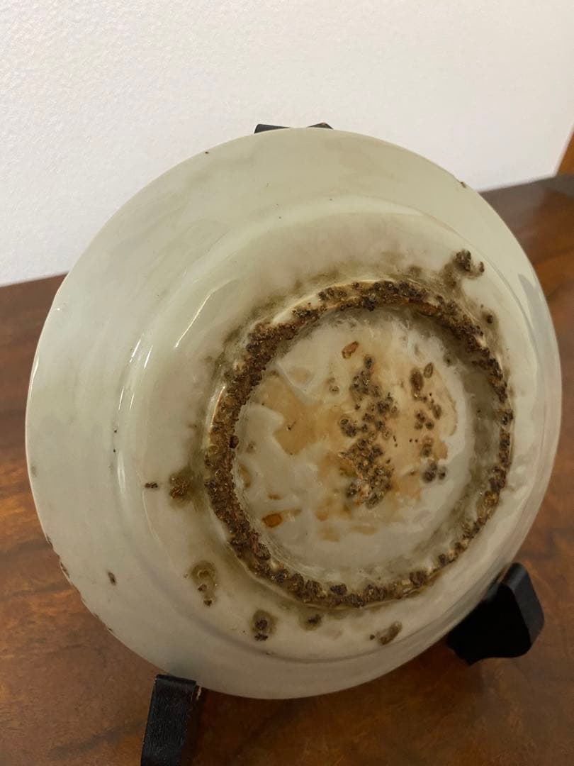 明時代 青花皿 唐物 花鸟