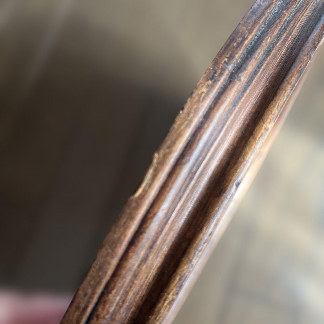 アンティーク　イタリー製　花の絵　古木　フレーム　壁掛け