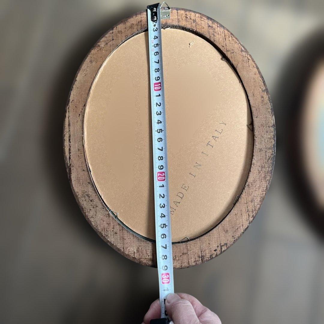 アンティーク　イタリー製　花の絵　古木　フレーム　壁掛け