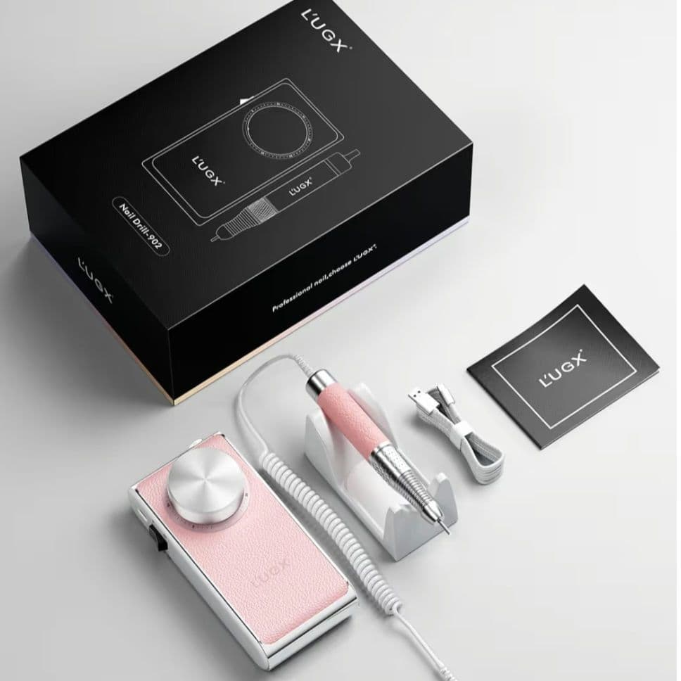 【新品】L'UGX ネイルマシン 30000RPM ピンク